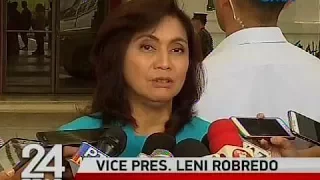 24 Oras: VP Robredo, suportado ang aksyon vs Maute