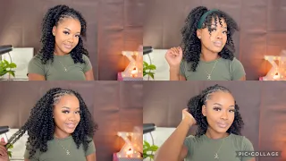Four EASY Styles with $10 Crochet Hair | Protective Hairstyles | Natural Hair