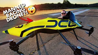 World's First Manned Racing Drone Does A Backflip