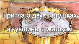 Притча о двух лягушках и кувшине с молоком