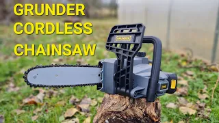 GRUNDER Cordless chainsaw GY2191 TEST