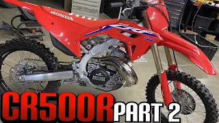 2021 Honda CR500R - CRF450R  2 stroke Dirt Bike build Part 2