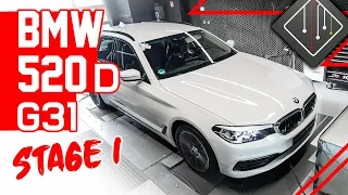 BMW 520d Touring G31 | Stage1 Chiptuning - Dyno - 100-200 | mcchip-dkr