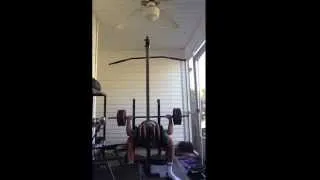 Randall Morris does 420lbs for 5 reps on bench press @ 55.