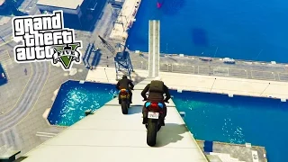 GTA 5 Online - BIKE STUNTS!!! Epic Bike Tricks & Stunts in GTA Online! (GTA 5 PS4 Gameplay)