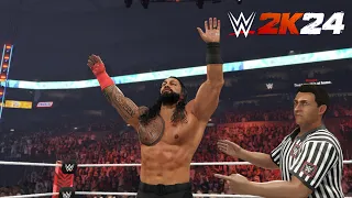 WWE 2k24 | Roman Reigns vs. Seth "Freaking" Rollins | One-on-One | Gameplay