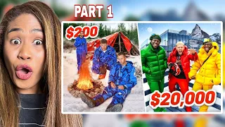 SIDEMEN $20,000 vs $200 WINTER HOLIDAY (Part1) | Reaction