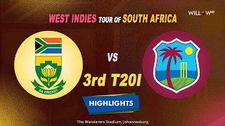 Highlights: 3rd T20I, South Africa vs West Indies| 3rd T20I - South Africa vs West Indies