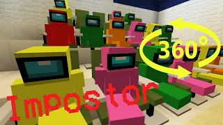 If Impostor is in the Cinema 🚀 Among Us Minecraft 360°