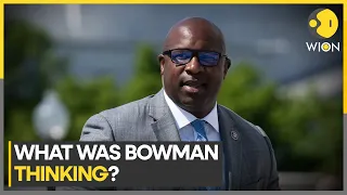 Jamaal Bowman pulls fire alarm before house vote on stopgap spending bill | WION