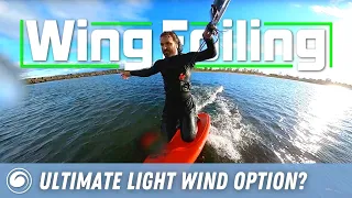 Why a Wing Board and a Kite is Awesome for the Lightest Winds