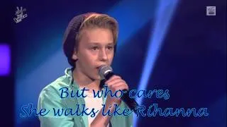 The voice kids G-Leif-She walks like Rihanna (Lyrics)