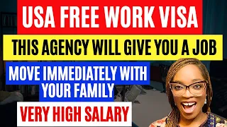 FREE VISA SPONSORSHIP JOBS IN USA | MOVE WITH YOUR FAMILY