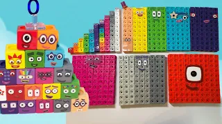 Making and building numberblocks 100 to 0 clubs from MathLink Cubes