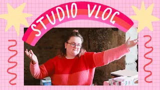 Studio Vlog 20 ⭐️ How I Pack Etsy Orders + Draw With Me 🍄