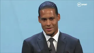 MESSI AND RONALDOS REACTING TO VAN DIJK WINNING UEFA PLAYER OF THE YEAR AWARD