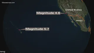 Earthquakes shake Hawaii and California