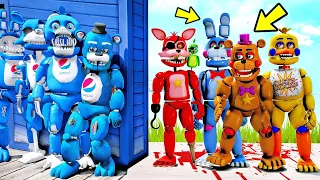 TODOS PEPSI ANIMATRONCS PODEM VENCER TODOS ROCKSTAR ANIMATRONICS? | GTA 5 ANIMATRONICS