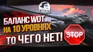 БАЛАНС WOT НА 10 УРОВНЯХ - ТО ЧЕГО НЕТ!