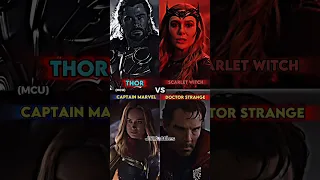 Thor vs Scarlet Witch vs Captain Marvel vs Doctor Strange