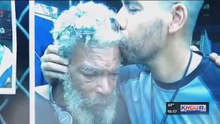 Homeless painter reunites with long-lost son