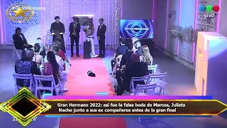 Gran Hermano 2022: así fue la falsa boda de Marcos, Julieta  Nacho junto a sus ex compañeros antes d