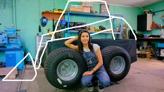 MINI LOADER with HER own hands! DIY SKID STEER. Part 1