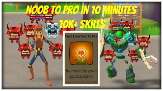 Small rebirth, 10000+ skills level, & Noob to Pro in 10 minutes! Roblox Giant Simulator
