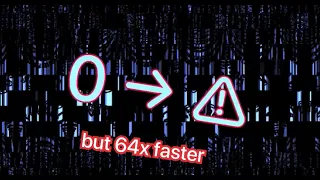 Numbers 0 To Warning, but it’s 64x faster [Full HD (1080p/60fps)]