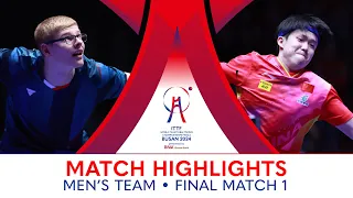 Wang Chuqin (CHN) vs Felix Lebrun (FRA) | MT Final - Match 1 | #ITTFWorlds2024