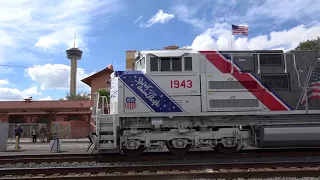 Union Pacific unveils commemorative military locomotive