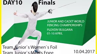 Day10 JUNIOR AND CADET WORLD FENCING CHAMPIONSHIPS - Finals