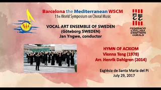 WSCM11 July 29, 2017 VOCAL ART ENSEMBLE OF SWEDEN (Sweden)