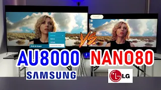 Samsung AU8000 vs LG NANO80: Smart TVs 4K con Panel VA ¿Cuál es Mejor?