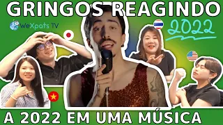 Gringos reagindo a 2022 Em Uma Música!