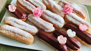 Эклеры с невероятно вкусным кремом!* Eclairs сделать ну очень просто!