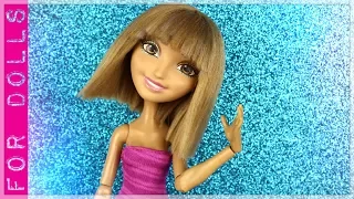 КАК СДЕЛАТЬ ПАРИК ДЛЯ КУКОЛ ИЗ ПРЯЖИ С ЧЕЛКОЙ И ЦВЕТНЫМИ ПРЯДЯМИ ♡ FOR DOLLS