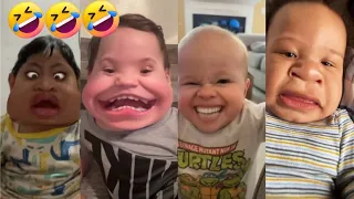 Funny baby reaction. (face filter prank compilation ) so satisfying