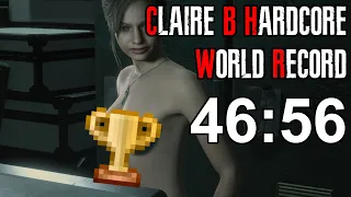 Claire B Hardcore Speedrun World Record - 46:56 | Resident Evil 2