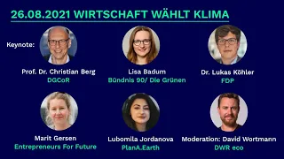 Ein Monat bis zur Bundestagswahl - Wirtschaft wählt Klimaschutz - Politiktalk #WegeBereiten