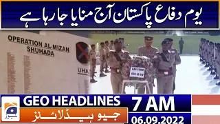 Geo News Headlines 7 AM - Imran Khan's Statement,  President Arif Alvi's Reaction - 6th Sep 2022