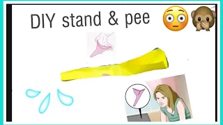 How to make Stand and Pee at home  for girls| eazy peazy