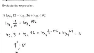 simplifying logarithmic expressions