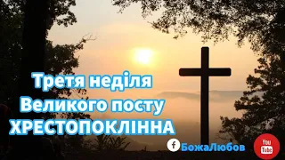 ТРЕТЯ НЕДІЛЯ ВЕЛИКОГО ПОСТУ ХРЕСТОПОКЛІННА