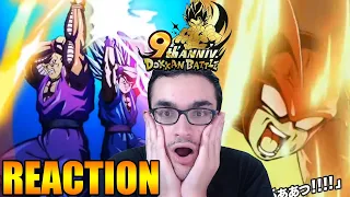 REACTION GOHAN BEAST E GAMMA 1-2 PER LA SECONDA PARTE DEL 9TH ANNIVERSARIO DI DOKKAN ABTTLE