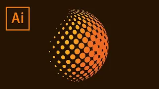 How To Create Halftone Sphere In Illustrator (Urdu/Hindi)