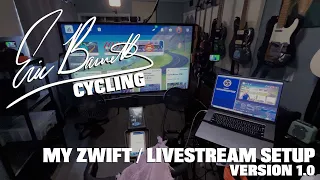 My Zwift / Livestream setup, version 1.0