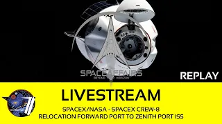 SpaceX/NASA - SpaceX Crew-8 - Relocation Forward Port to Zenith Port ISS - May 2, 2024