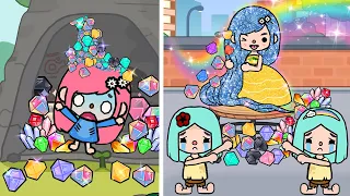 My Diamond Hair Makes Real Diamonds | Toca Life Story | Toca Boca