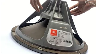 Contoh dan Kondisi yang malang pada Speaker (Loudspeaker Repairs) JBL 2268HPL Differential Drive.